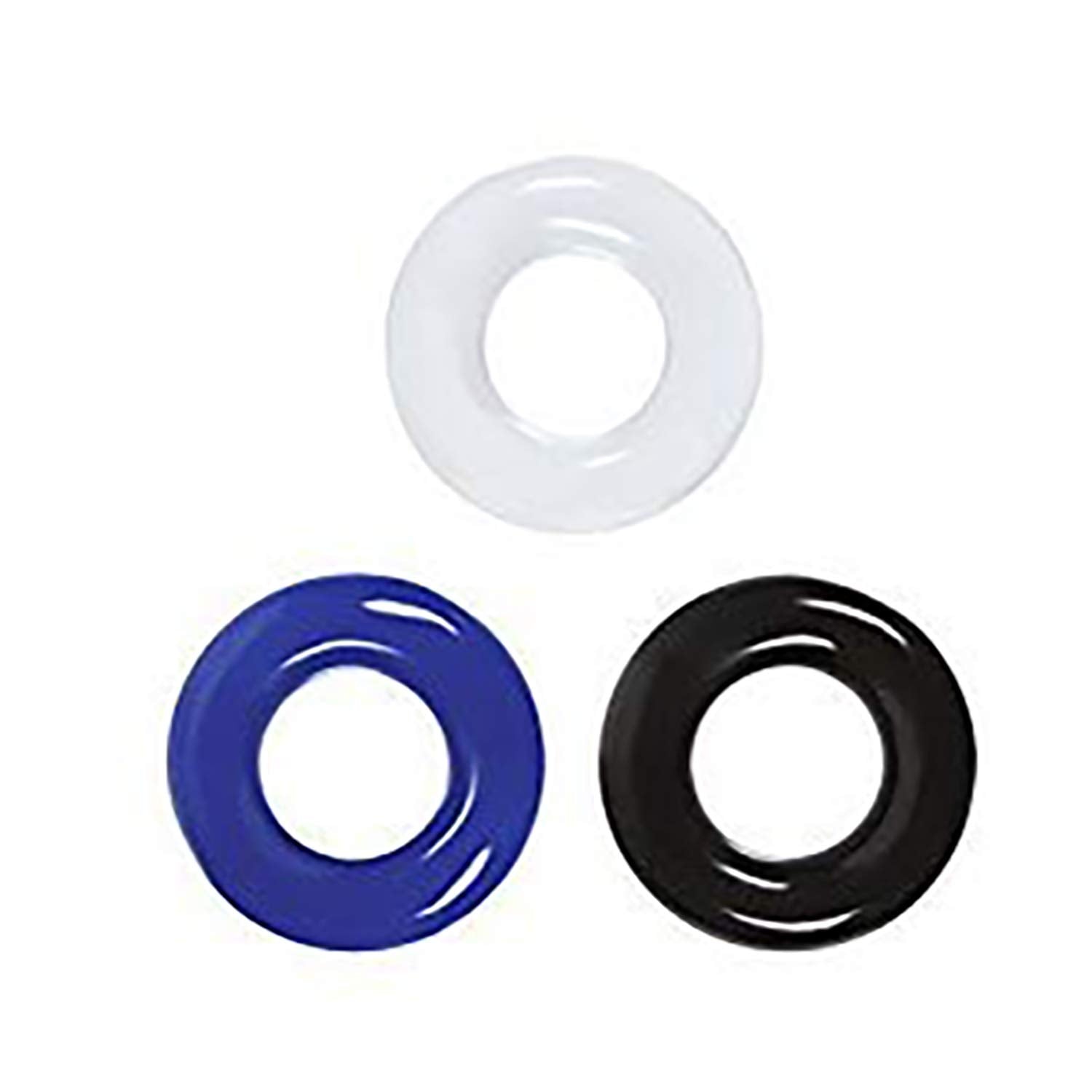 Renegade Stamina Rings Set – 3-Piece TPE Cock Rings with Phthalate-Free Lube