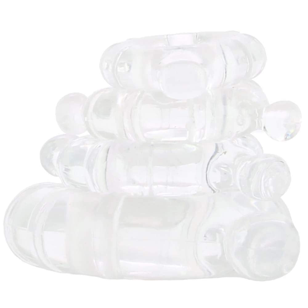 Renegade Vitality Rings Clear – 4-Piece TPE Cock Ring Set