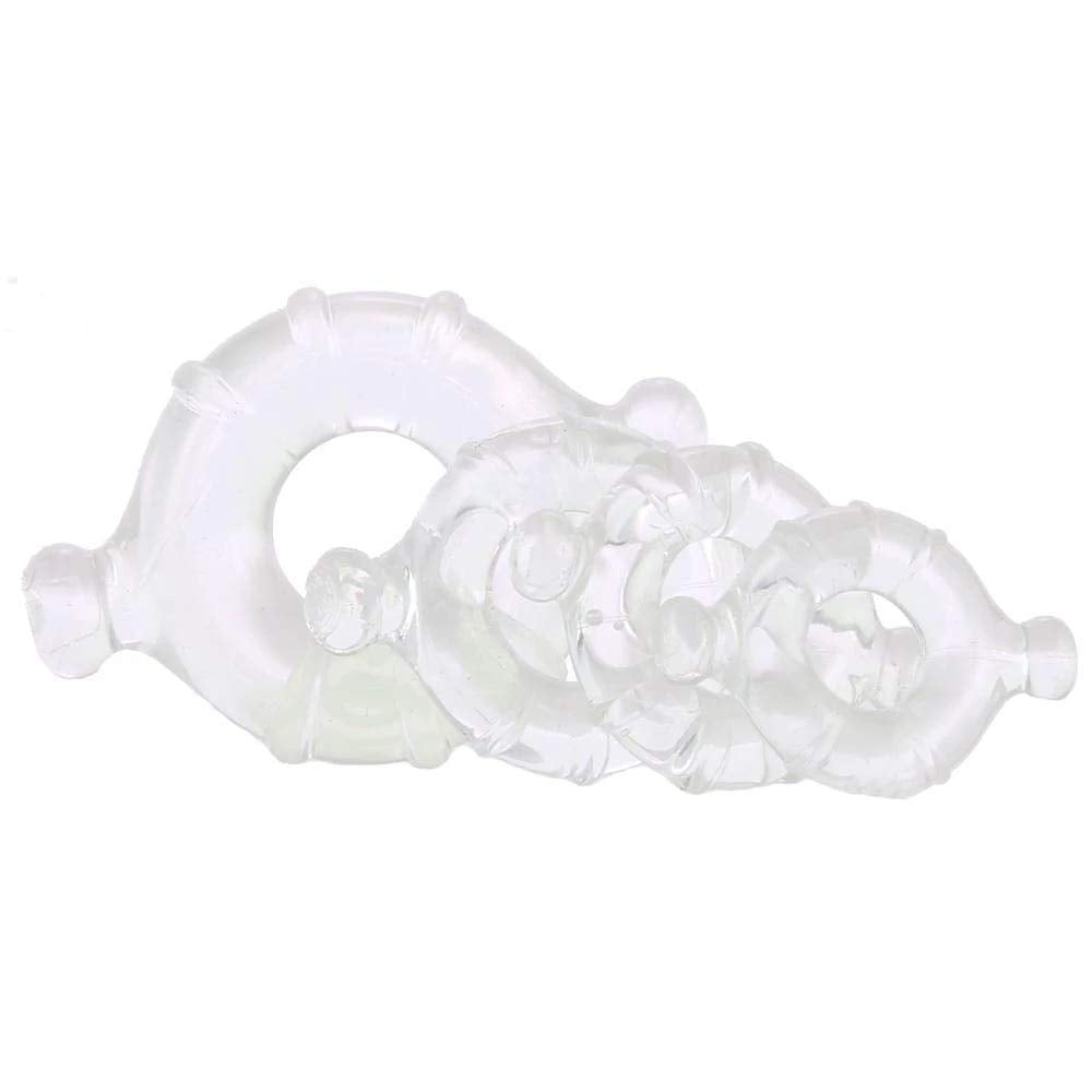 Renegade Vitality Rings Clear – 4-Piece TPE Cock Ring Set