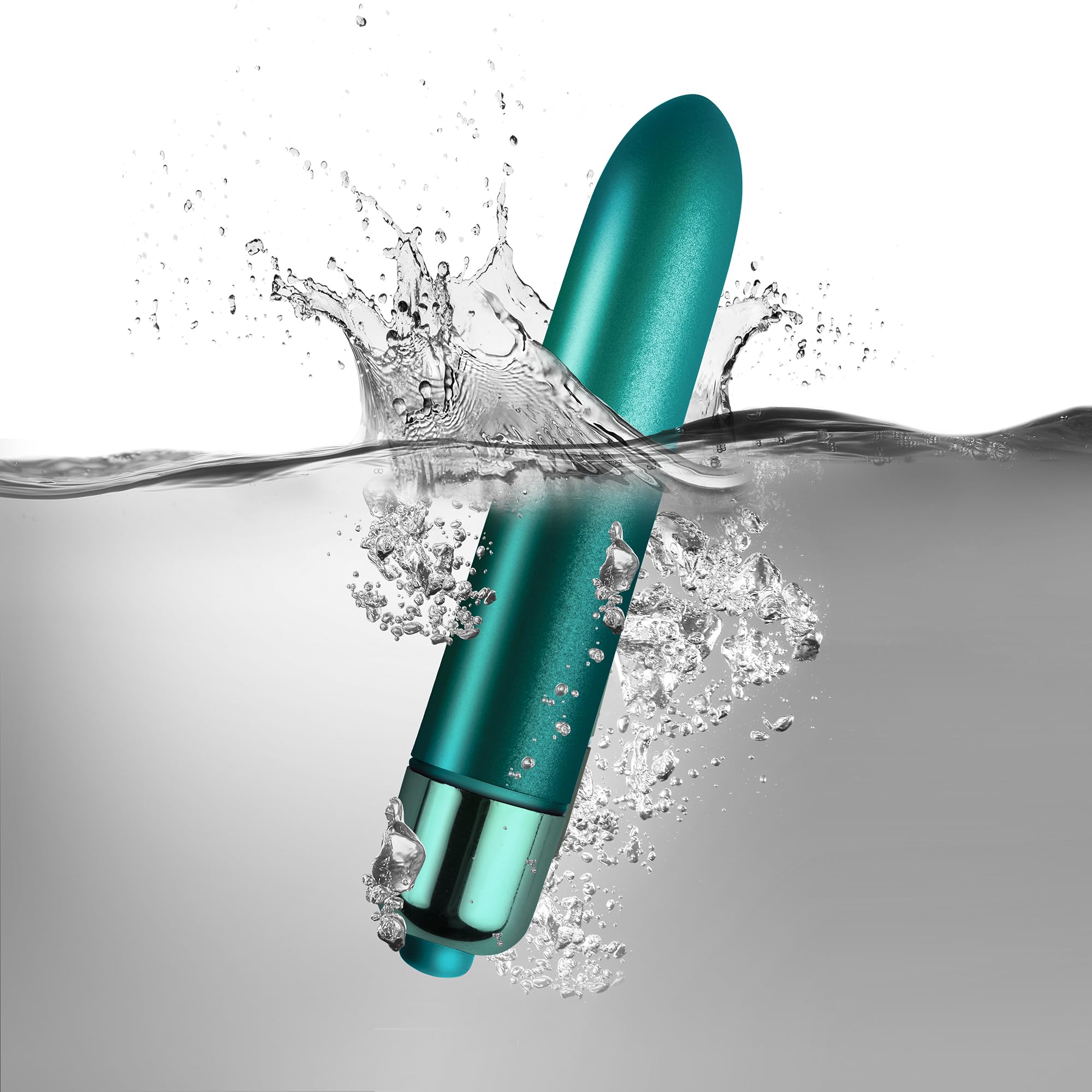 Rocks-Off Touch of Velvet Bullet Vibrator – Peacock Petals, Waterproof, 10 Functions