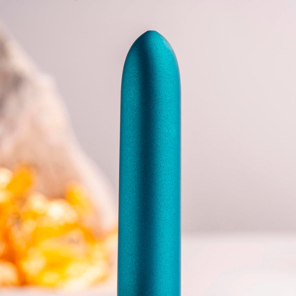 Rocks-Off Touch of Velvet Bullet Vibrator – Peacock Petals, Waterproof, 10 Functions