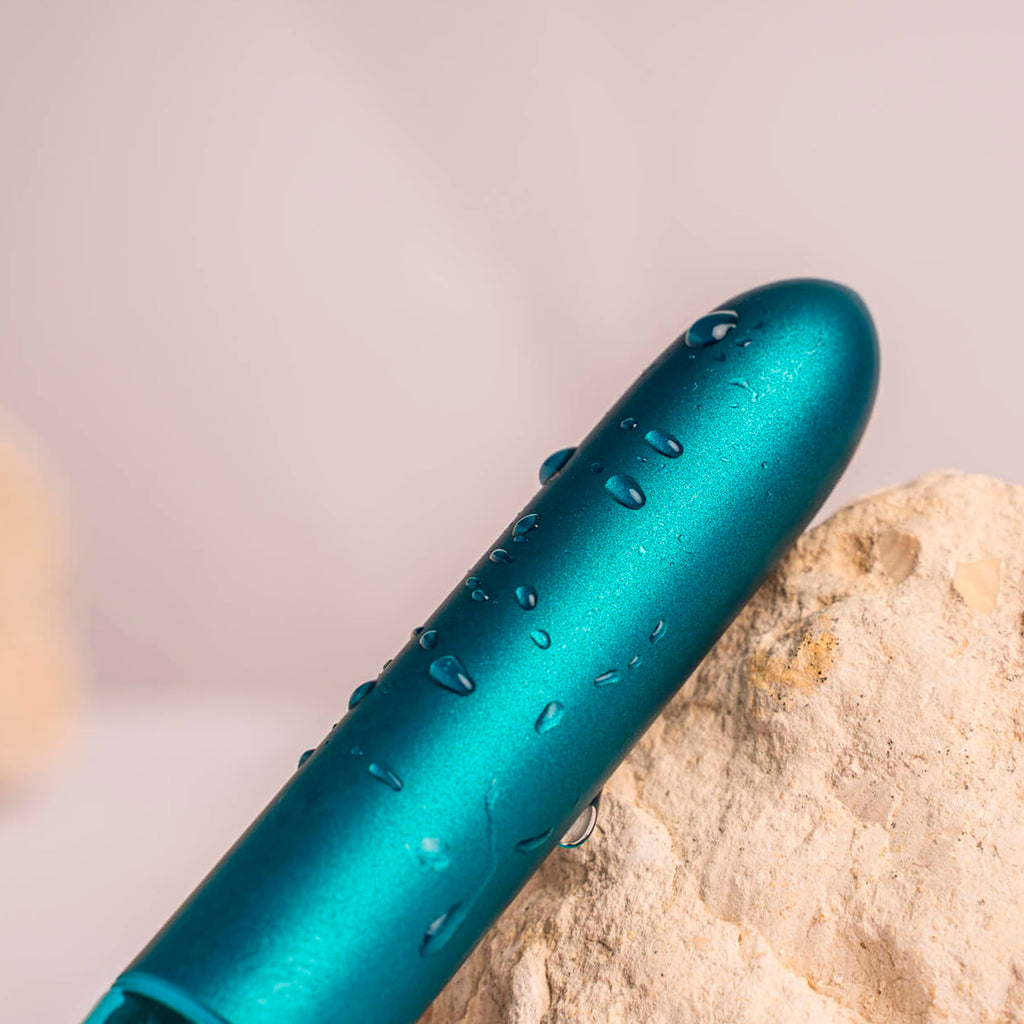 Rocks-Off Touch of Velvet Bullet Vibrator – Peacock Petals, Waterproof, 10 Functions