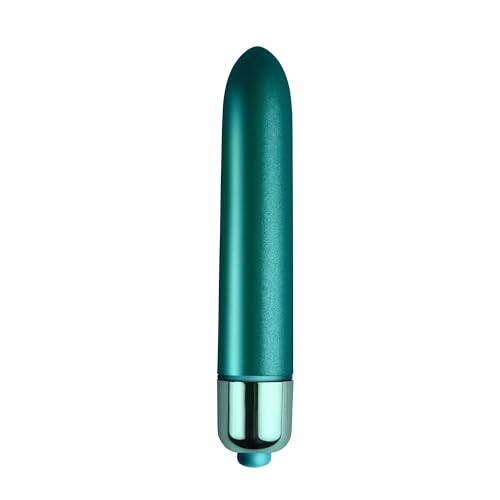 Rocks-Off Touch of Velvet Bullet Vibrator – Peacock Petals, Waterproof, 10 Functions