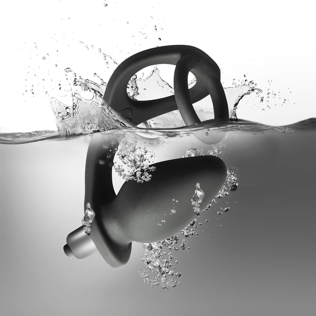 Rocks-Off Zen Smoke C-Ring with Vibrating Prostate Probe