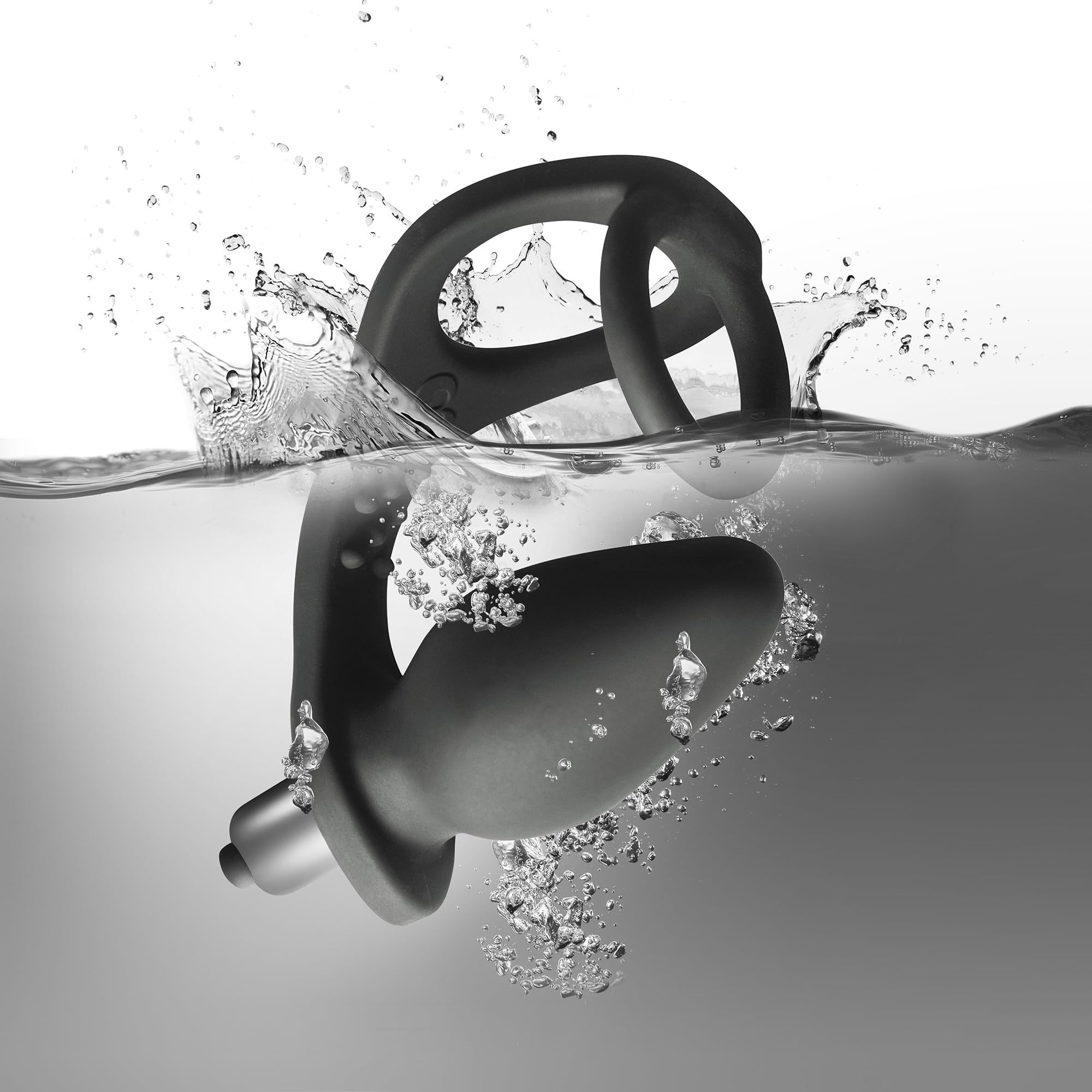 Rocks-Off Zen Smoke C-Ring with Vibrating Prostate Probe