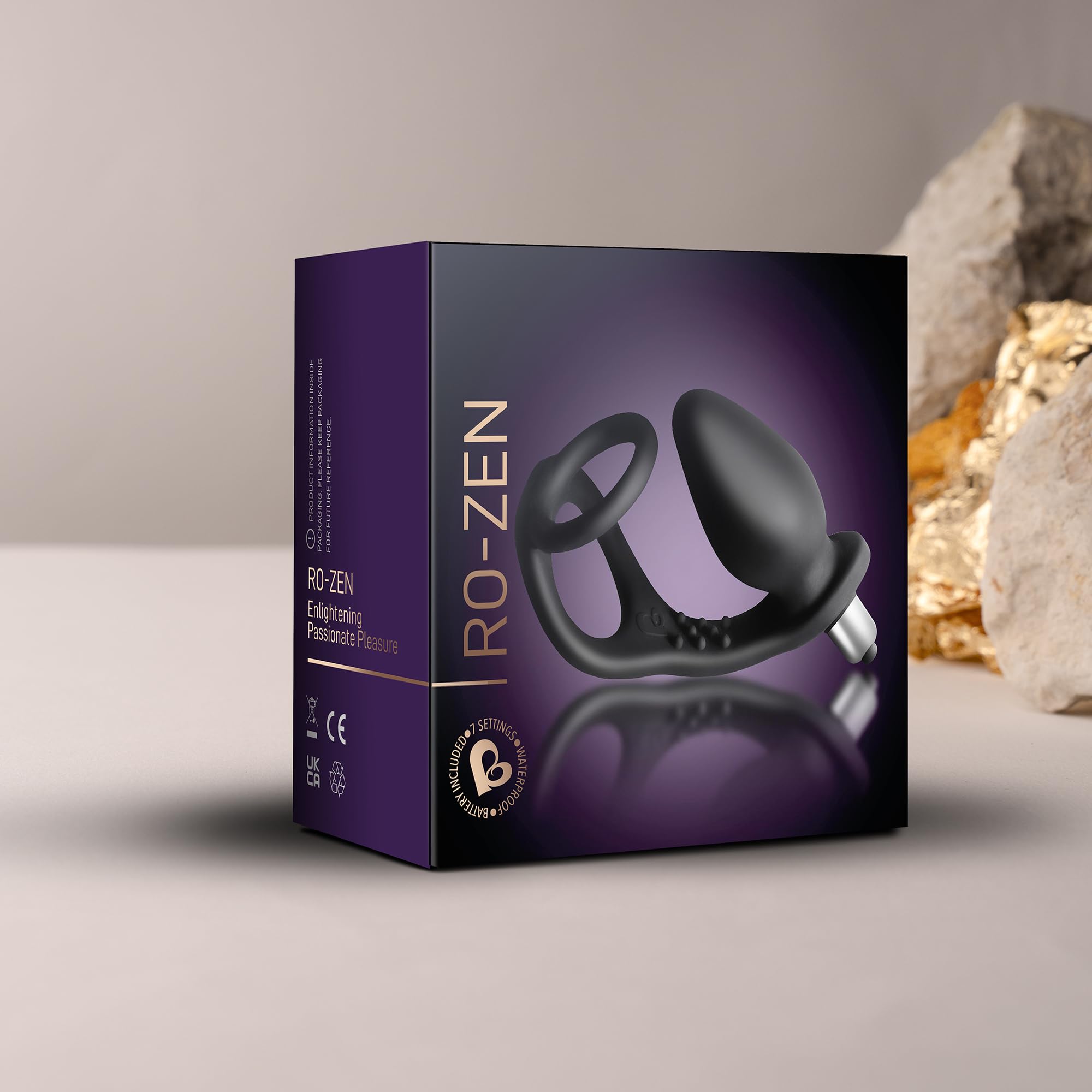 Rocks-Off Zen Smoke C-Ring with Vibrating Prostate Probe