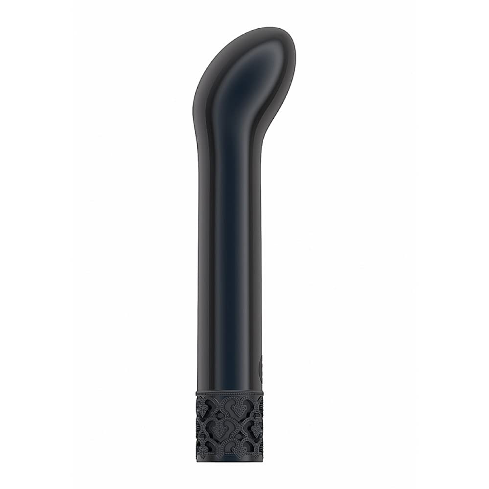 ROYAL GEMS Jewel Rechargeable Bullet Vibrator - Gunmetal, 10 Speeds, Waterproof, Phthalate-Free