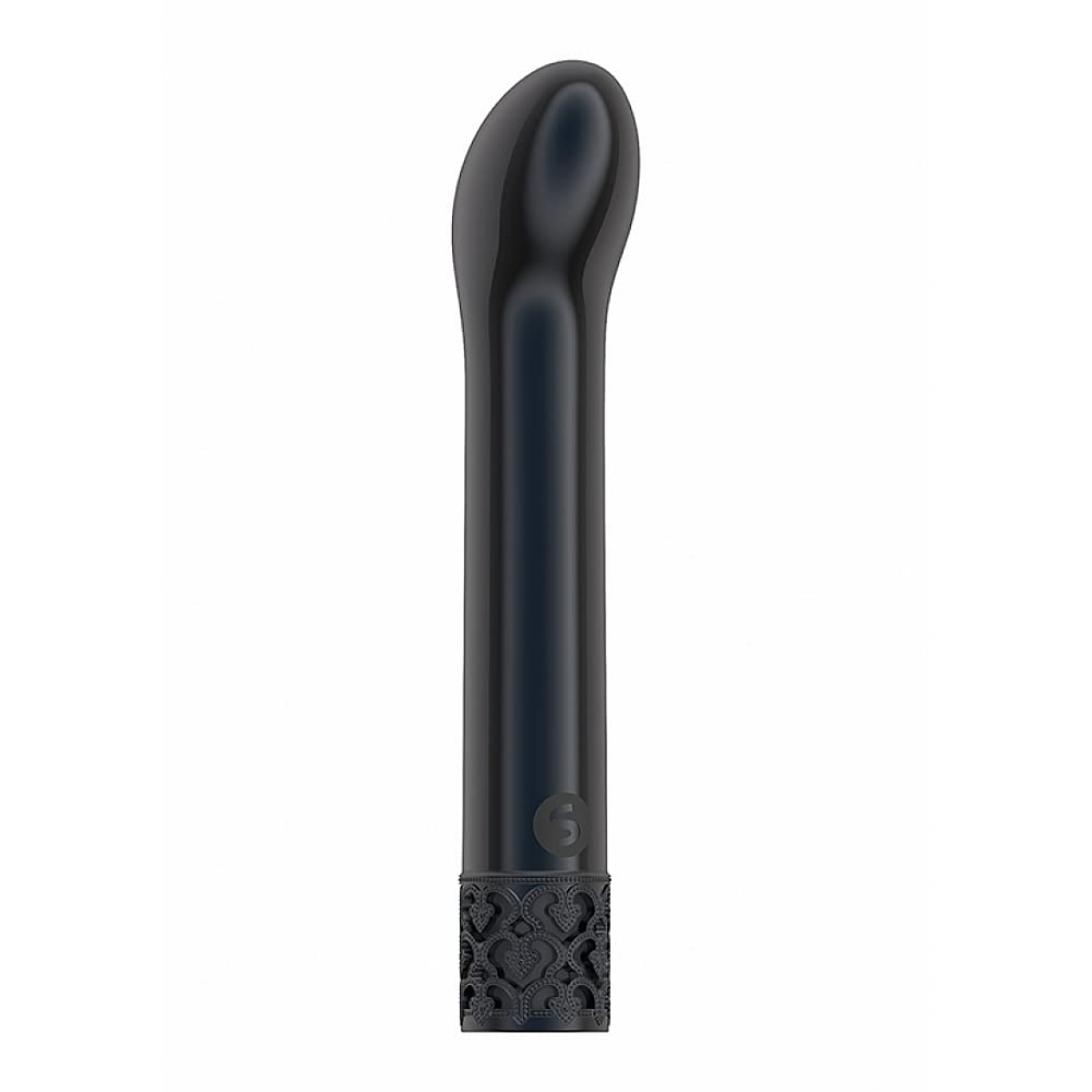 ROYAL GEMS Jewel Rechargeable Bullet Vibrator - Gunmetal, 10 Speeds, Waterproof, Phthalate-Free
