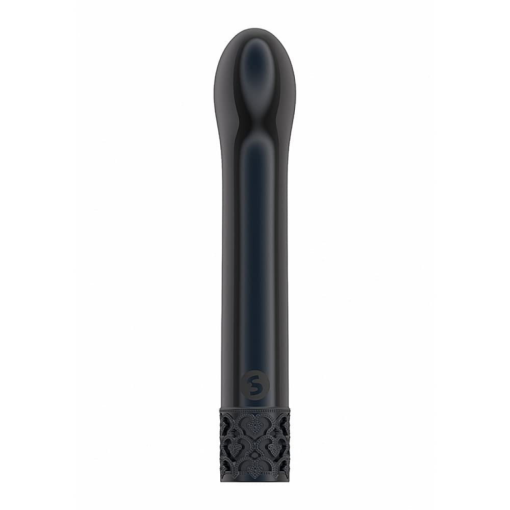 ROYAL GEMS Jewel Rechargeable Bullet Vibrator - Gunmetal, 10 Speeds, Waterproof, Phthalate-Free