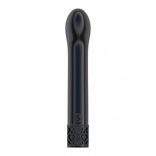 ROYAL GEMS Jewel Rechargeable Bullet Vibrator - Gunmetal, 10 Speeds, Waterproof, Phthalate-Free