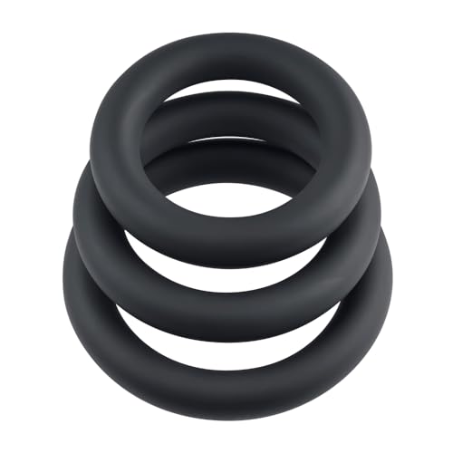 SELOPA 3 Ring Circus Penis Ring Set - 3 Sizes, Silicone, Waterproof