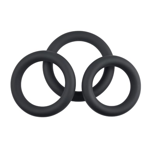 SELOPA 3 Ring Circus Penis Ring Set - 3 Sizes, Silicone, Waterproof