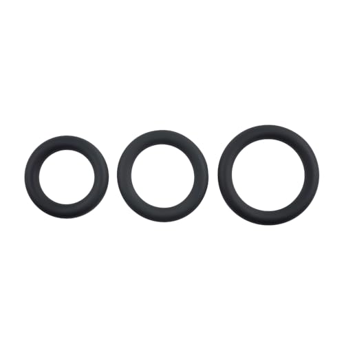 SELOPA 3 Ring Circus Penis Ring Set - 3 Sizes, Silicone, Waterproof