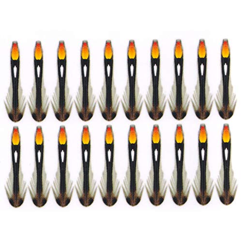 Semperfli Imitation Jungle Cock Cheeks Natural Small (17mm) - 20 Pack