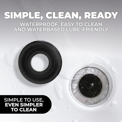 Shots Pumped Sili Pump Sleeve Black Medium – Silicone Pump Sleeve for Airtight Seal