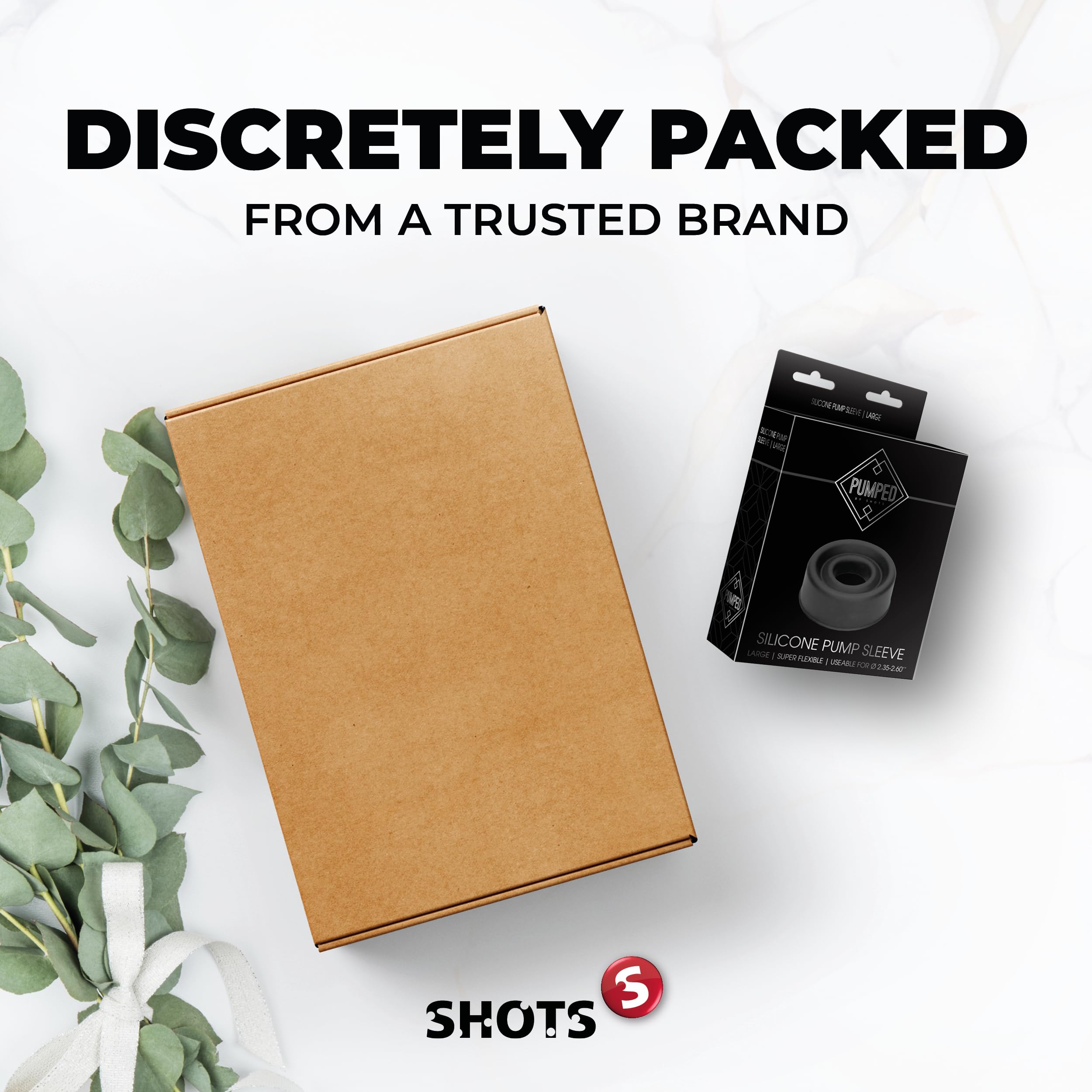 Shots Pumped Sili Pump Sleeve Black Medium – Silicone Pump Sleeve for Airtight Seal
