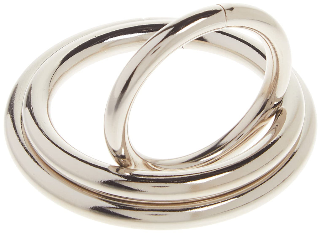 Spartacus Metal Cock Ring 3-Pack – Nickel Finish – 1.25, 1.75, and 2 Inches