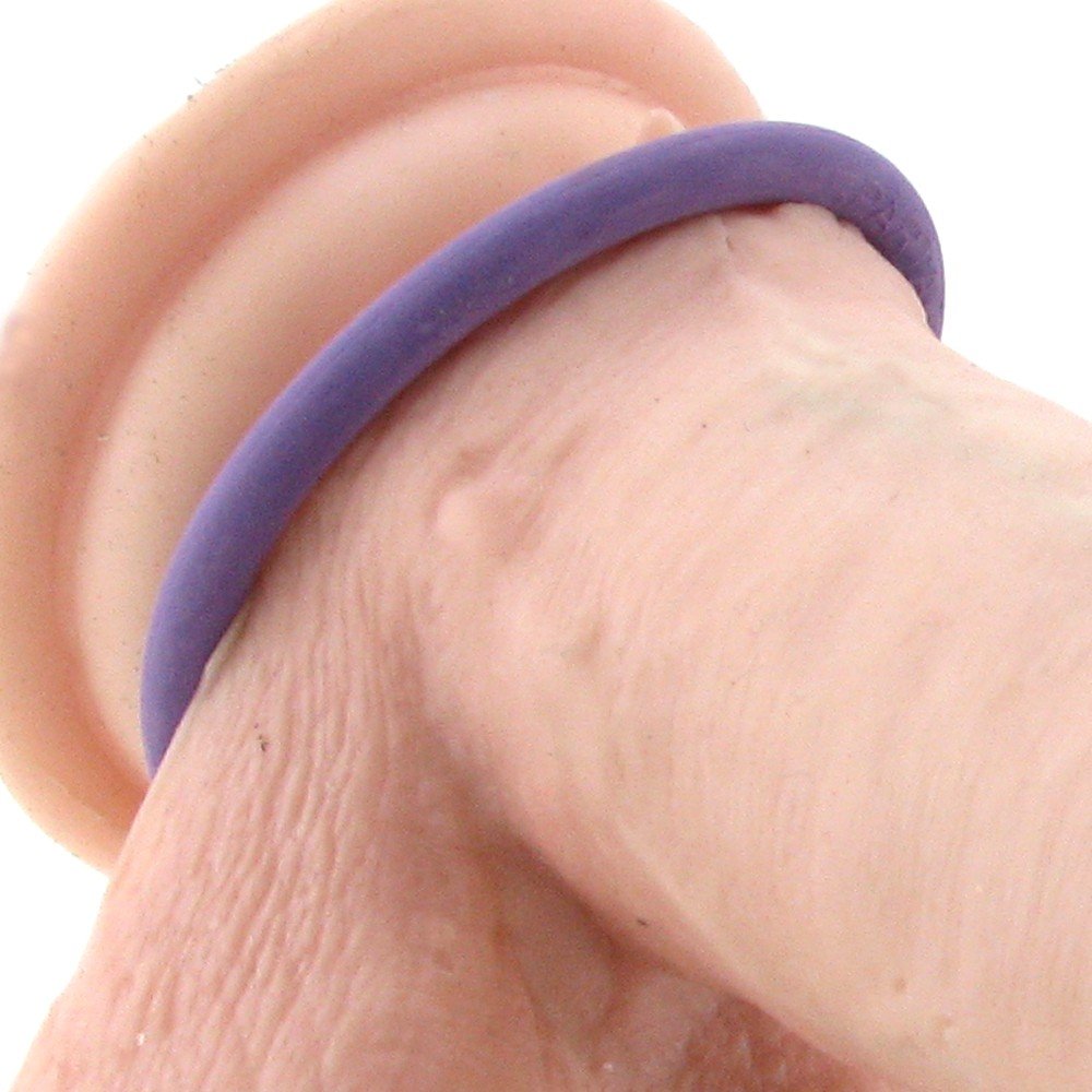 Spartacus Purple Nitrile Cock Ring Set - 3 Sizes, Phthalate-Free, Waterproof