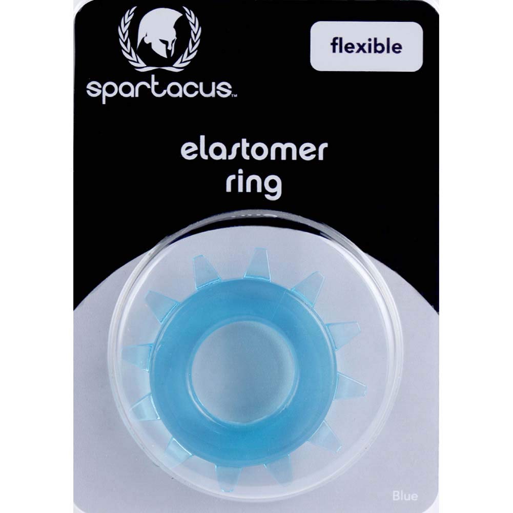 Spartacus Stud Elastomer C Ring, Blue – Phthalate-Free, Stretchy, Studded