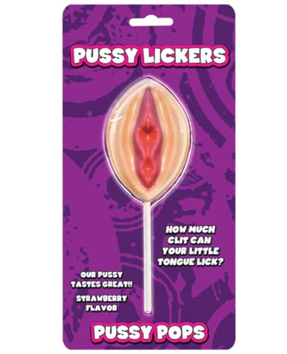 Strawberry Flavored Pussy Pop – Novelty Hard Candy on a Stick by Hott Products