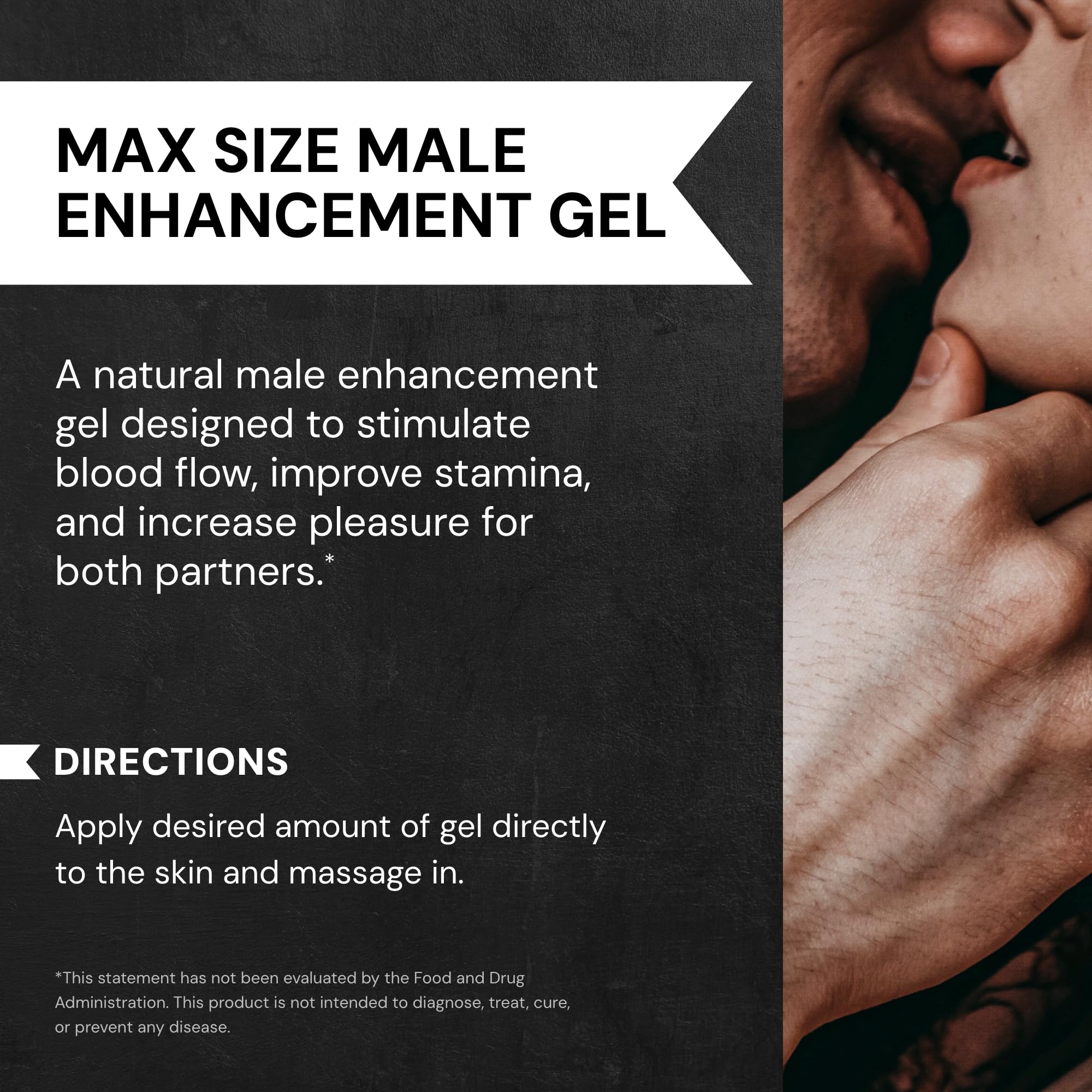 Swiss Navy MAX Size Male Enhancement Cream – Non-Oily, Fast Absorption, Butea Superba – 0.34 oz Trial