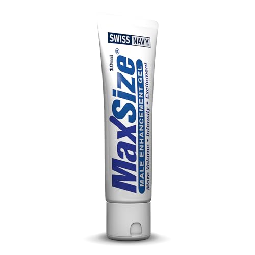 Swiss Navy MAX Size Male Enhancement Cream – Non-Oily, Fast Absorption, Butea Superba – 0.34 oz Trial