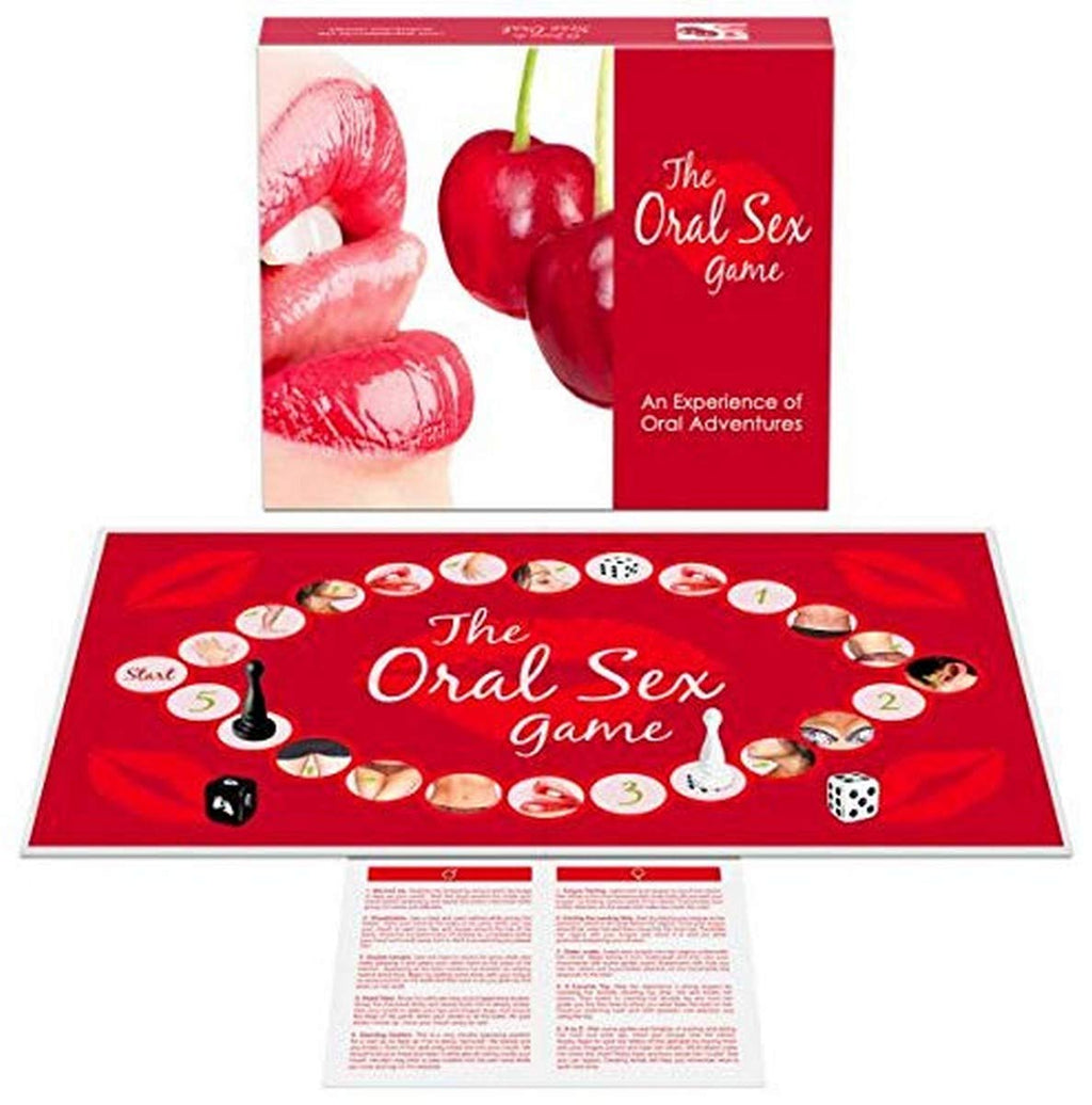 The Oral Sex Game – Couples Board Game with Dice, Pieces & Lubricant Sample
