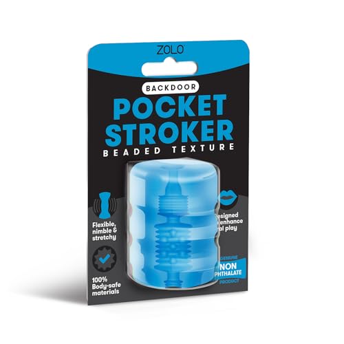 ZOLO Backdoor Pocket Stroker – Compact TPE Male Masturbator with Textured Internal Sleeve